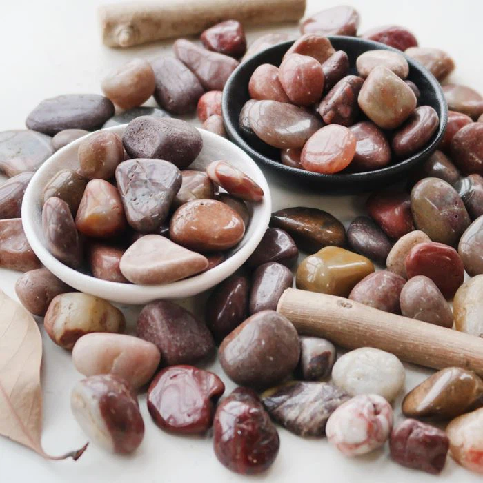 High-Gloss Red River Stones